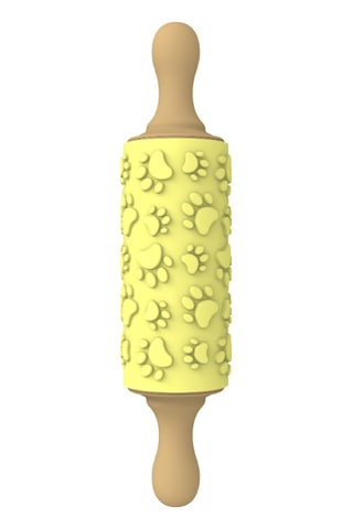 Mini Pati Desenli Merdane - Sarı