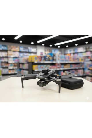 Kumandalı Hd Wifi Kameralı 100 Mt Menzilli Çantalı Katlanır Oyuncak Drone Seti
