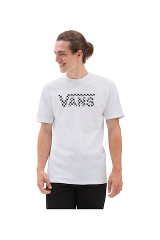 Vans Checkered Vans Tee-b Erkek T-shirt Vn0a7ucpyb21 Beyaz