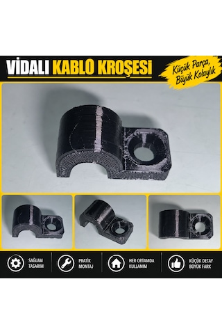 Vidalı Kablo Ve Boru Kroşesi 15 Adet