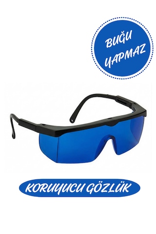 Buğulanmaz Mavi Koruyucu Gözlük