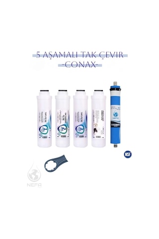 Conax Class Su Arıtma Cihazı Tak Çevir 5 Li Filtre Seti