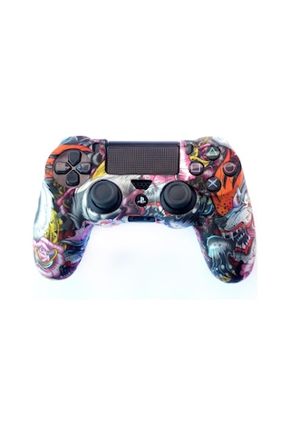 Playstation 4 Desenli Kol Koruyucu Silikon Kılıf 7p4