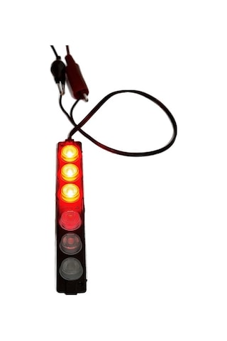 Polis Çakar Ip65 3030smd Kırmızı Mavi Flaş Strobe Işıklar Aydınlatma Oto Araba Motor Led Dc 12v 6w 220-240lm 6 Göz Led 2 Renk 136x20mm