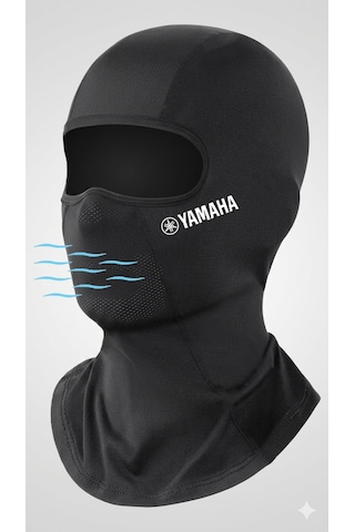 Flex Premium Yamaha Reflektörlü Siyah Kar Maskesi Model 201 Balaklava Balaclava Motorsiklet Scooter Bisiklet Spor