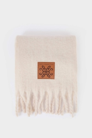 Defacto Kadın Dokuma Etiketli Atkı F3427ax25wner102 Ekru