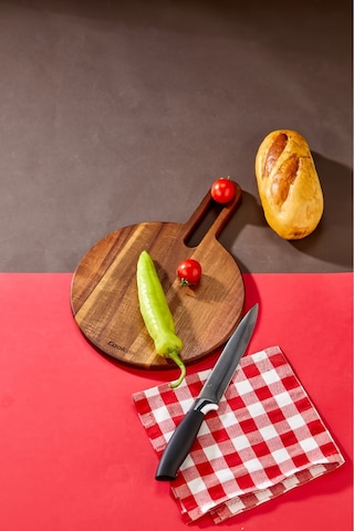 Cooker Lüx 34x24 Cm Akasya Ağacı Kesme Tahtası Kahverengi