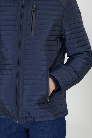 AC&Co / Altınyıldız Classics Erkek Standart Fit Normal Kesim Dik Yaka Desenli Mont - Lacivert