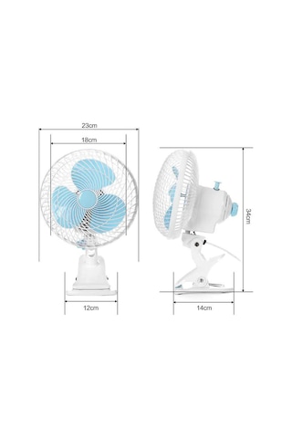 Salınımlı Kabin Vantilatör 18 cm
