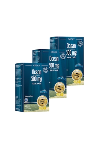 Ocean 500 MG Balık Yağı 3 x 60 Kapsül