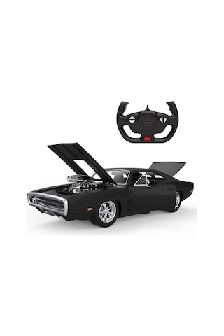 1:16 1970 Charger R/t Sesli Ve Işıklı Uzaktan Kumandalı Araba Siyah