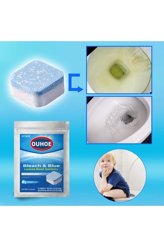 Tuvalet Kasesi Temizleyici Tuvalet Temizleme Efervesan Tabletler Descaling Dekontaminasyon Deodorizing Effect Taste Lekesi Çok Renkli