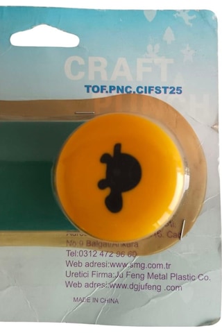 Çift Taraflı Şekilli Delgeç, Şekilli Punç 2,5cm Kaplumbağa-tavşan Çok Renkli