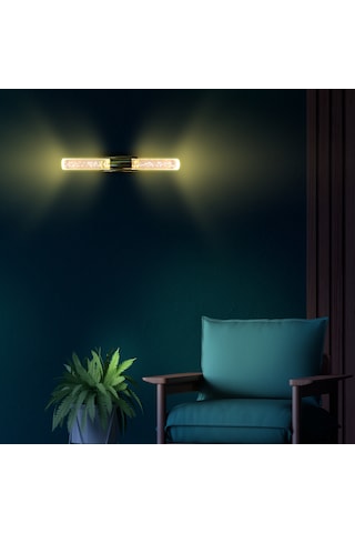 Bubblelight Medium Şık Tasarım Modern Ledli Aplik Pilli Altın