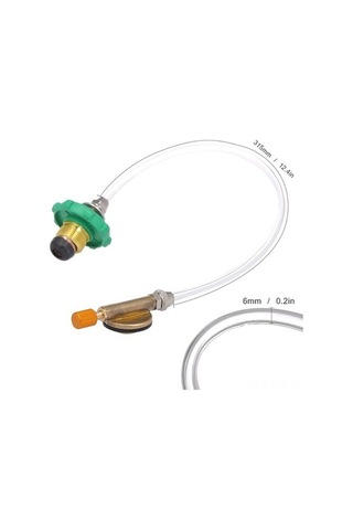 Bloomnest Kamp Ocakları Propan Adaptörü Düz Silindirik Tank Bağlantı Şişe Adaptörü Altın Renk Altın Altın