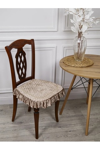 Burush Döşeme Minderi 50x50cm, Fermuarlı 127595732 Koyu Bej