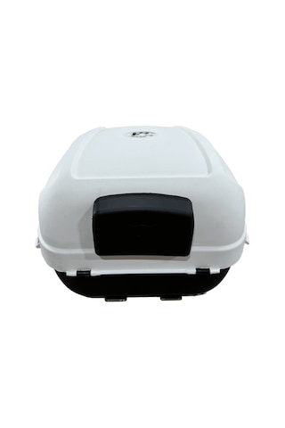 Moto Üçel 35 Litre Motosiklet Çantası Beyaz Beyaz