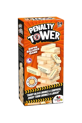 İngilizce Penalty Tower İngilizce Cezalı Tower Jenga Denge Oyunu 54 Parça Büyük Boy
