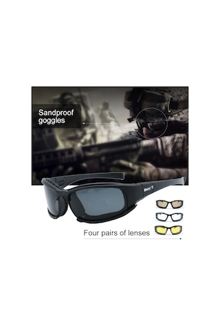 X7 Askeri Gece Görüş Gözlüğü -Güneş Gözlüğü