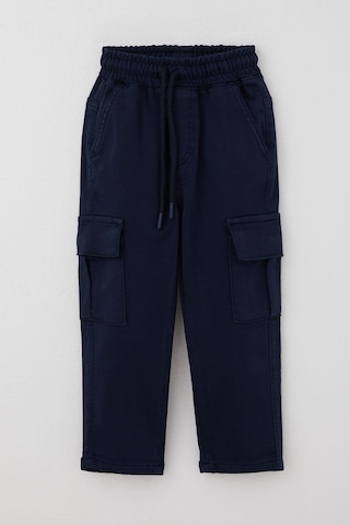 Breeze Erkek Çocuk Pantolon Kargo Cepli Beli Lastikli 1.5-5 Yaş, Lacivert Lacivert
