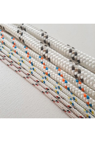 6 Mm 50 Metre Örgü Halat İskota Halat Denizci Tekne Halatı Salıncak İp Dağcı İp Halat