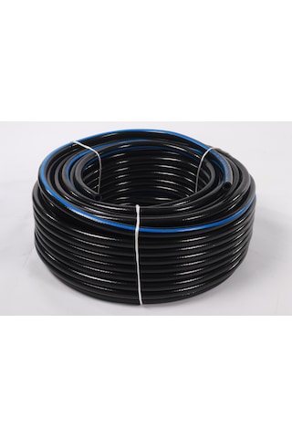 1" ( İç çap 25 mm ) Thermo Kauçuk Örgülü Bahçe Hortumu - 50 Mt.