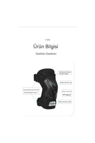Novahub Yeşil Siyah Motosiklet Koruyucu Için Dizlik - Xs Yeşil