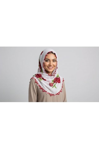 Mekik Oyalı Yazma Beyaz