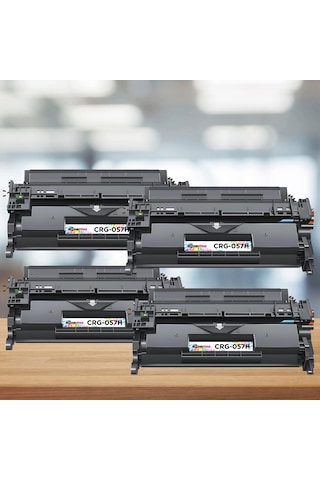 Canon Uyumlu Tonermax Crg-057h Uyumlu Toner 4'lü Paket Çipli / Lbp223 / Lbp226 / Lbp228x / Mf443 / Mf445 / Mf446 / Mf449 / Mf453dw / Mf455dw