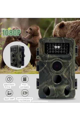 Fotokapan Kamera 128 Gb Sd Kart Destekli 36 Mp Gizli Gece Görüş