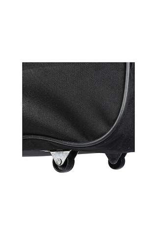 Bagacar Büyük Boy Tekerlekli Siyah Valiz Seyahat Çantası 90 Cm Siyah