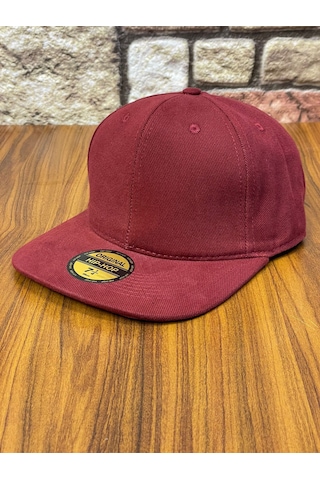 Hamze Hiphop Snapback Rapper Baseball Drip Unisex Şapka Cap Bordo