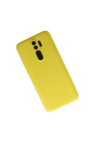 Xiaomi Redmi Note 8 Pro Kılıf First Silikon - Sarı -