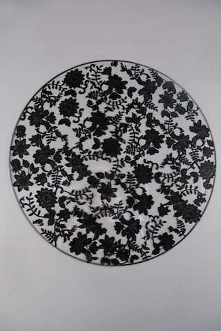 Digithome Acar 6 Lı Amerikan Servisi Supla Yuvarlak Siyah 38 Cm Acr-345 C320.033 Krem