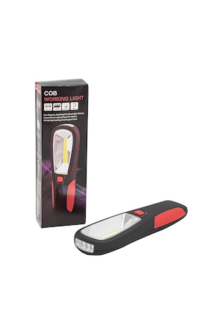 Askılı Çalışma Lambası Cob Led + 4 Led Mıknatıslı Kamp Işıldağı