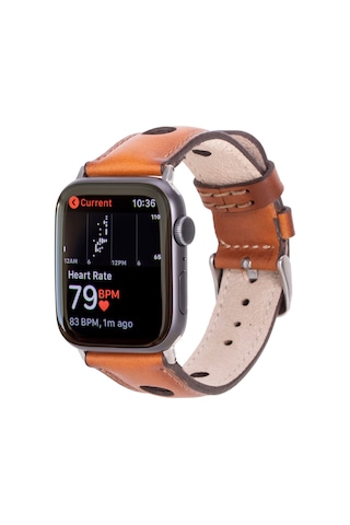 Alpıne Siena Tan Hakiki Deri Apple Uyumlu Watch Kordonu - 44/45/46/49mm