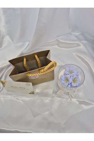 Kadınlar Günü Hediyelik Mum10'lu Paket Beyaz+mor