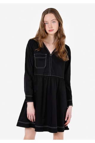 Colins Regular Fit Kadın Siyah Elbise Cl1072482 Q1.v1 Blk Siyah