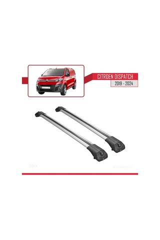 Citroen Dispatch 2019 Ve Sonrası İle Uyumlu Ace-1 Ara Atkı Tavan Barı Gri