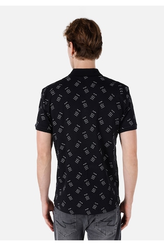 Colin's Colins Regular Fit Polo Yaka Baskılı Erkek Siyah Kısa Kol Tişört Cl1066737 Q1.v1 Blk Siyah