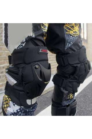 Novahub Yeşil Store Siyah Motosiklet Korumalı İçin Dizlik - Js Yeşil