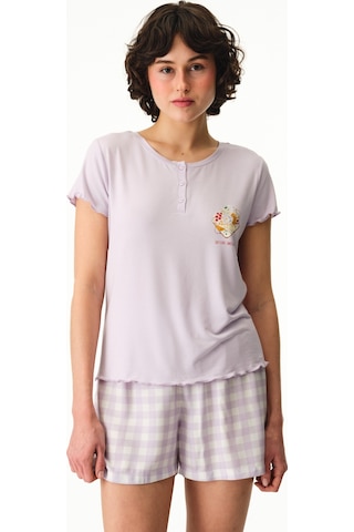 Penti Lila Sweet Day Tişört Pijama Üstü