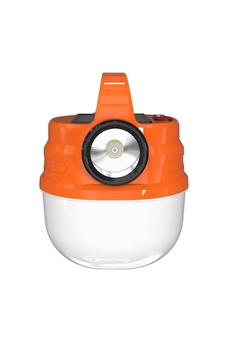 Güneş Enerjili 50 Watt 5 Mod Kamp Lambası Acil Durum Feneri Güçlü Turuncu