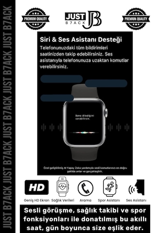 Akıllısaat 44mm T700s Watch 7 Apple Uyumlu iOS Android Sağlık Sensörlü Bluetooth Aramalı Alarm Akıllı Saat