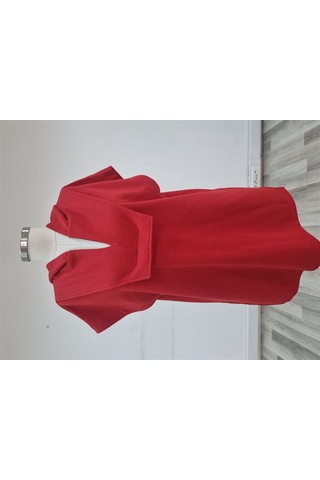 Neden Tekstil Kadın Kırmızı Kapüşonlu Oversize Süveter