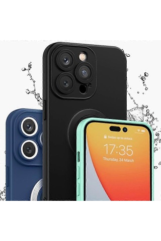 İphone 14 Pro Max İçin Tutuculu Kontrast Renkli Tpu Kılıf Çok Renkli