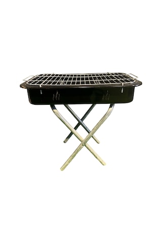 Ayaklı Küçük Boy Mangal Kırmızı - Siyah