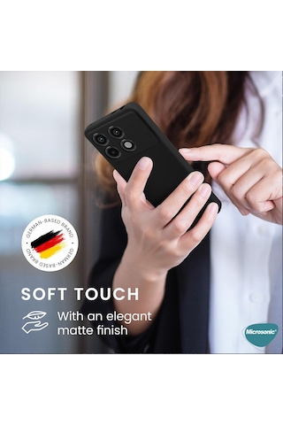 Microsonic Matte Silicone Xiaomi 17 Ultra Kılıf Siyah -