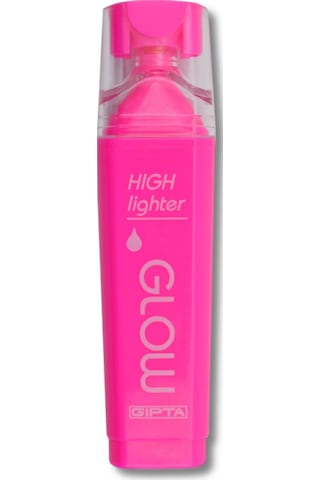 Gıpta Glow Kesik Uç Neon Pembe Fosforlu Kalem 10 Adet Pembe