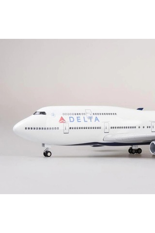 Delta Air B747 Yolcu Uçağı Model Uçak 1/160 Ölçek 47cm